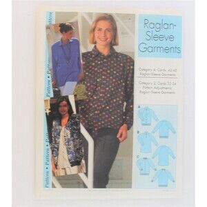 Sewing Step By Step Pattern Raglan Sleeve Garments New Uncut Vintage